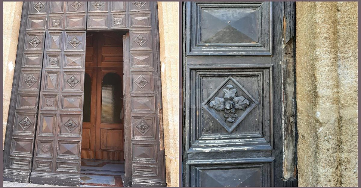 Sciacca, danneggiato  il portone della Basilica della Madonna del Soccorso