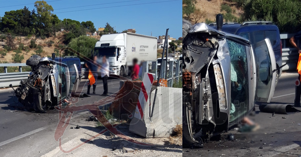 Incidente sulla 115 alle porte di Sciacca,  donna in gravi condizioni