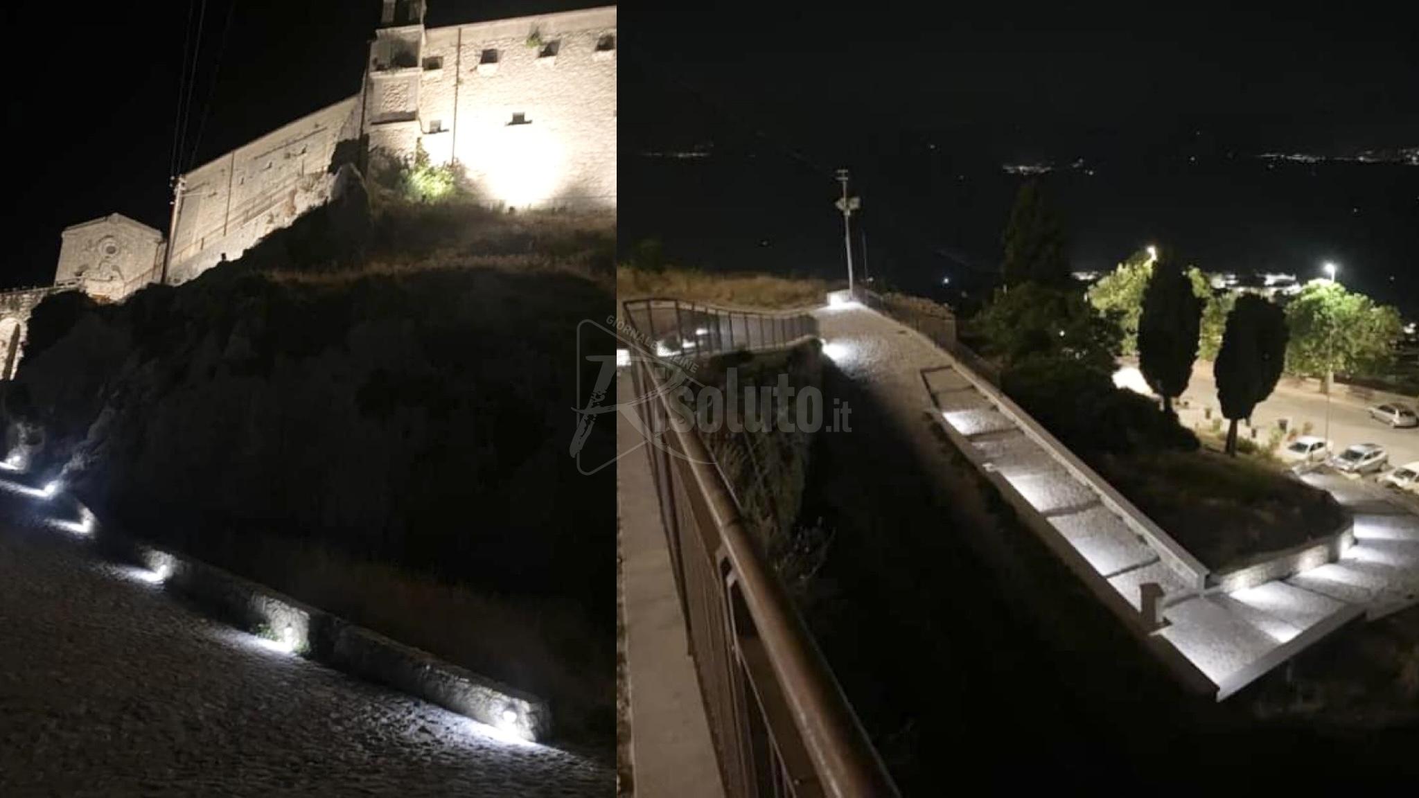 Lavori in economia a Caltabellotta per illuminare il percorso dell'Eremo