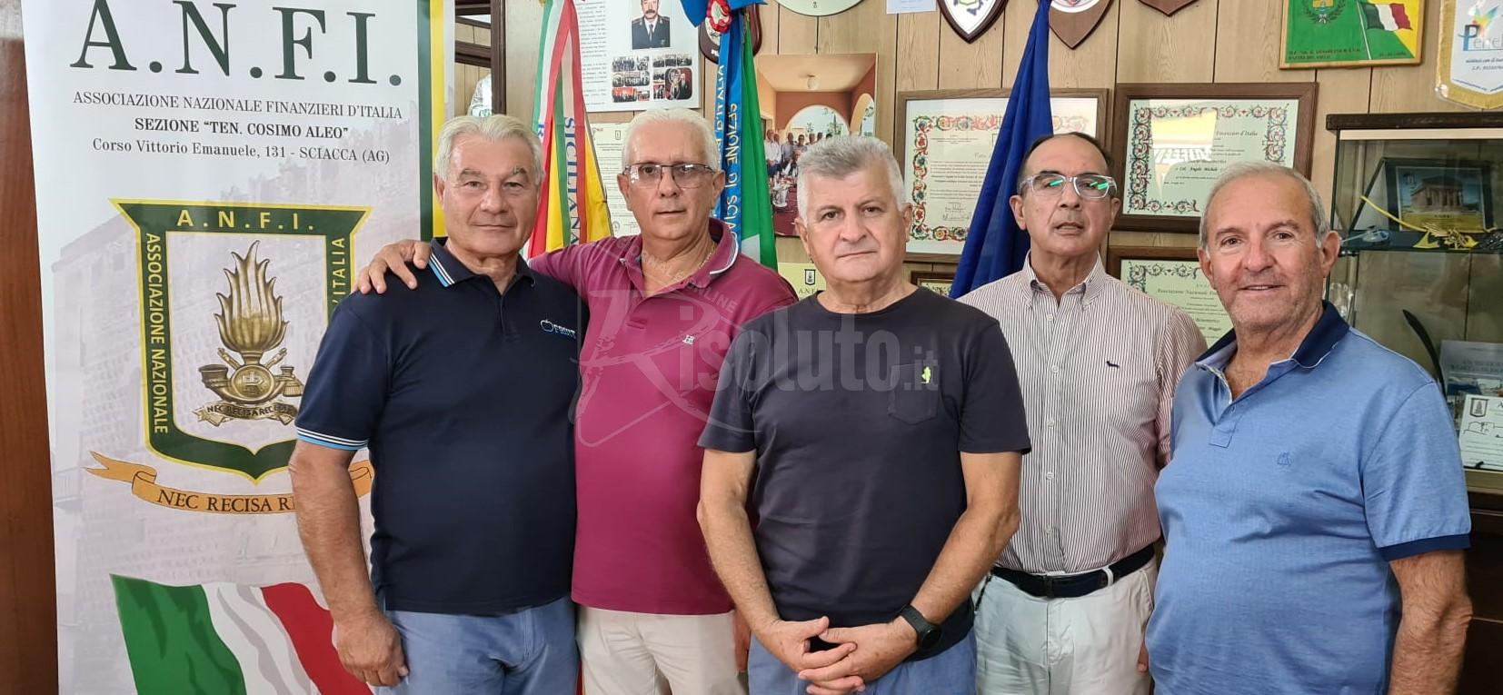 Il generale Rocco visita la sede dell'Anfi di Sciacca