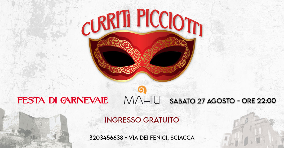 Festa di Carnevale allo stabilimento Mahili di Sciacca