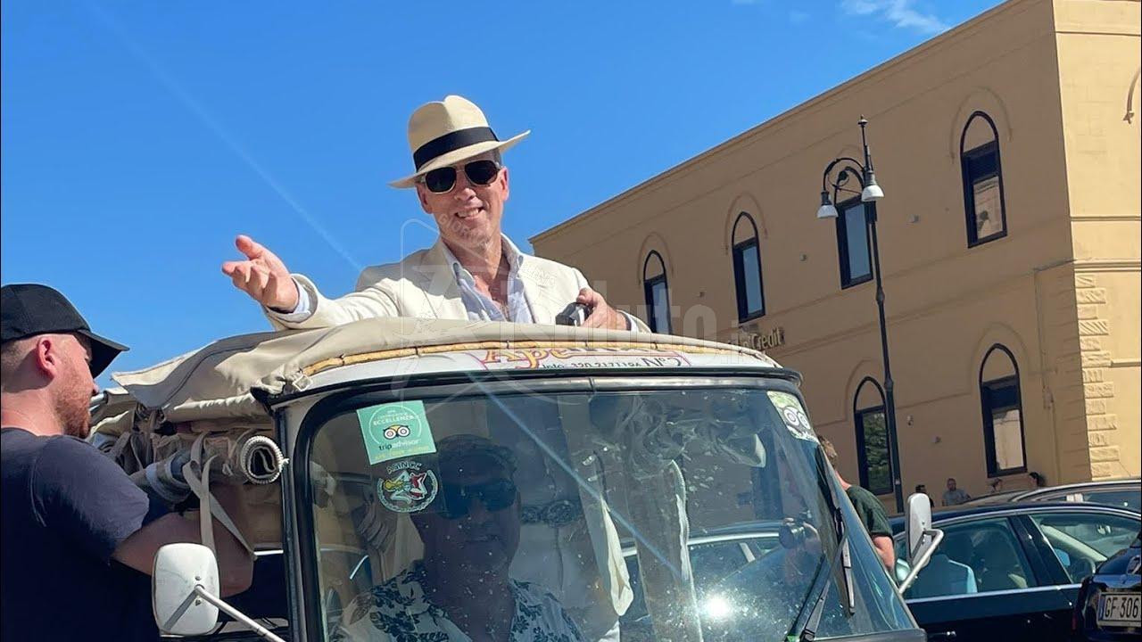 Ciak, si gira in piazza Mariano Rossi (Video)