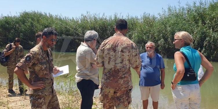 Ponte bailey sul Magazzolo, sopralluogo con il Genio Guastatori