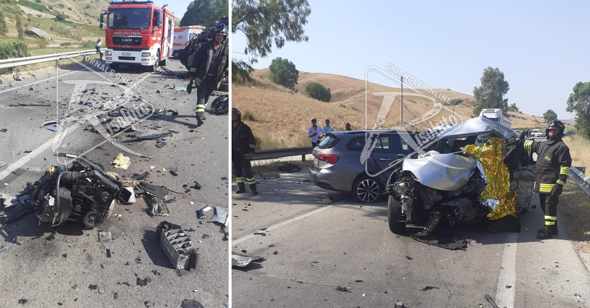 Incidente sulla Fondovalle Sciacca-Palermo, un morto