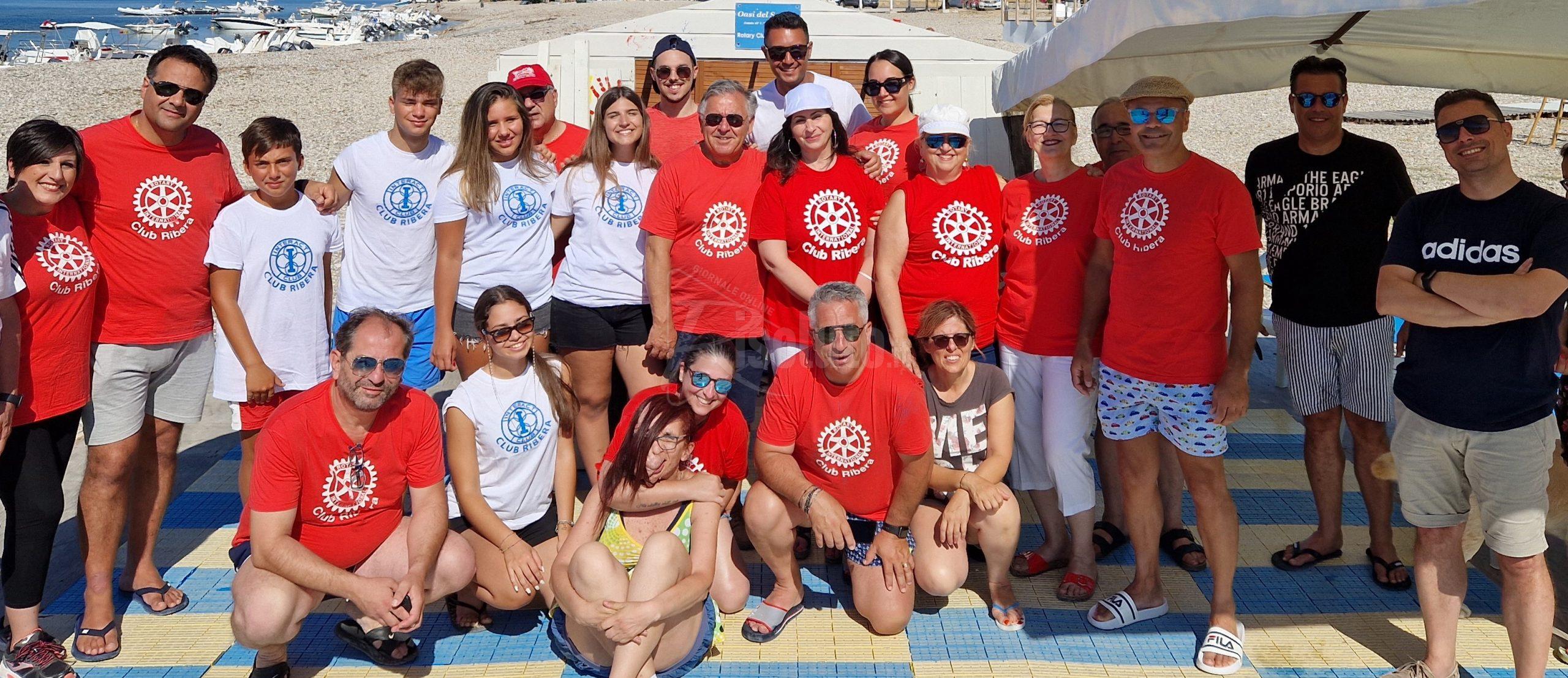 Accesso al mare dei disabili, Rotary in campo a Ribera