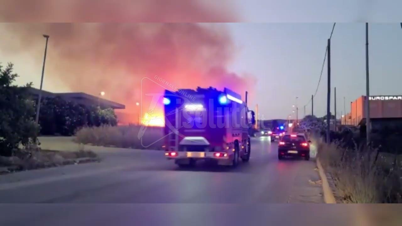 Sciacca, incendio poco distante dall’ospedale (Video)