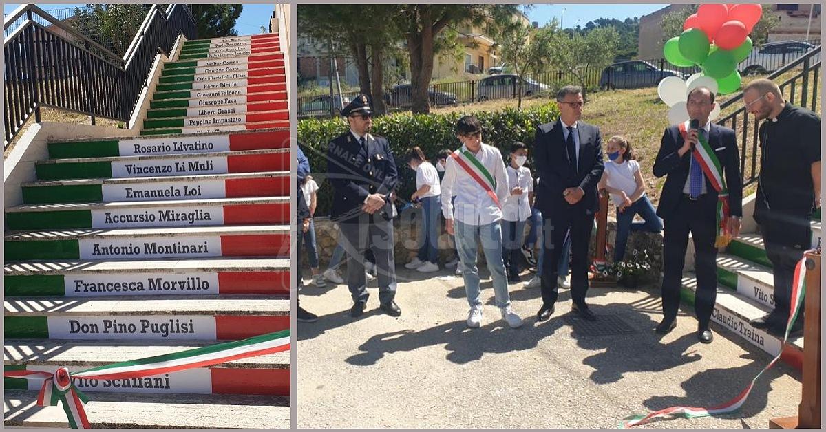Anche Lucca Sicula inaugura la Scala della Legalità