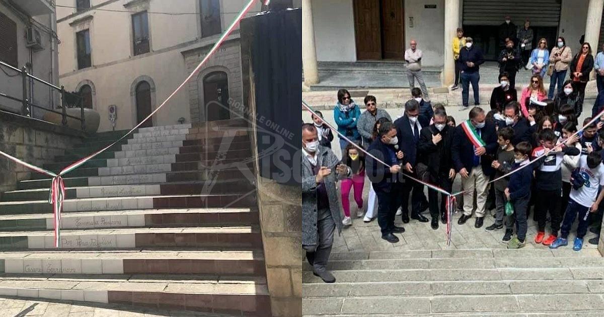Inaugurata a Burgio la "Scala della Legalità"