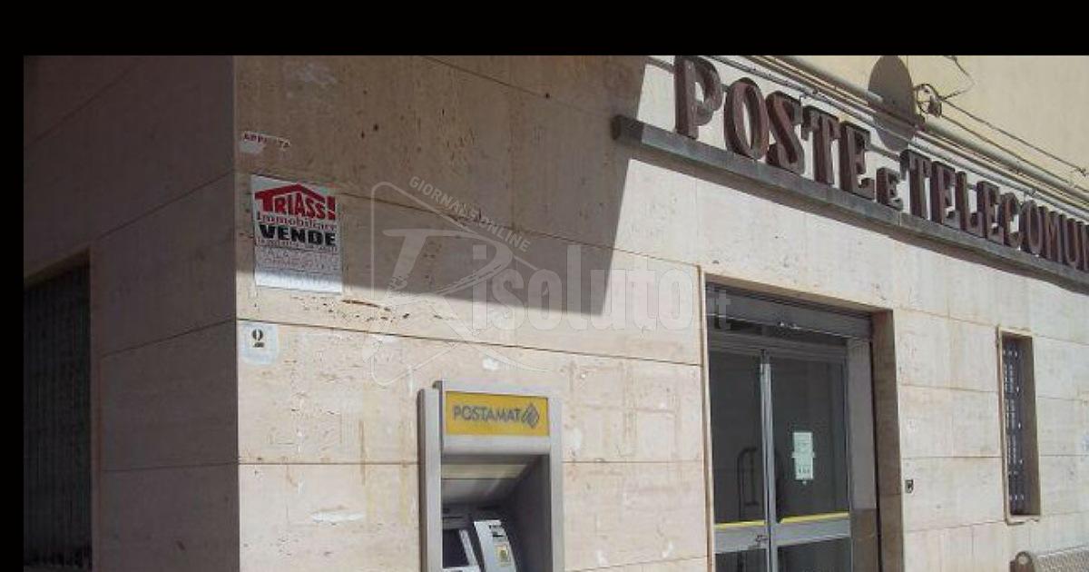 Lavori alla Posta di Ribera, sede temporanea in piazza Verdi