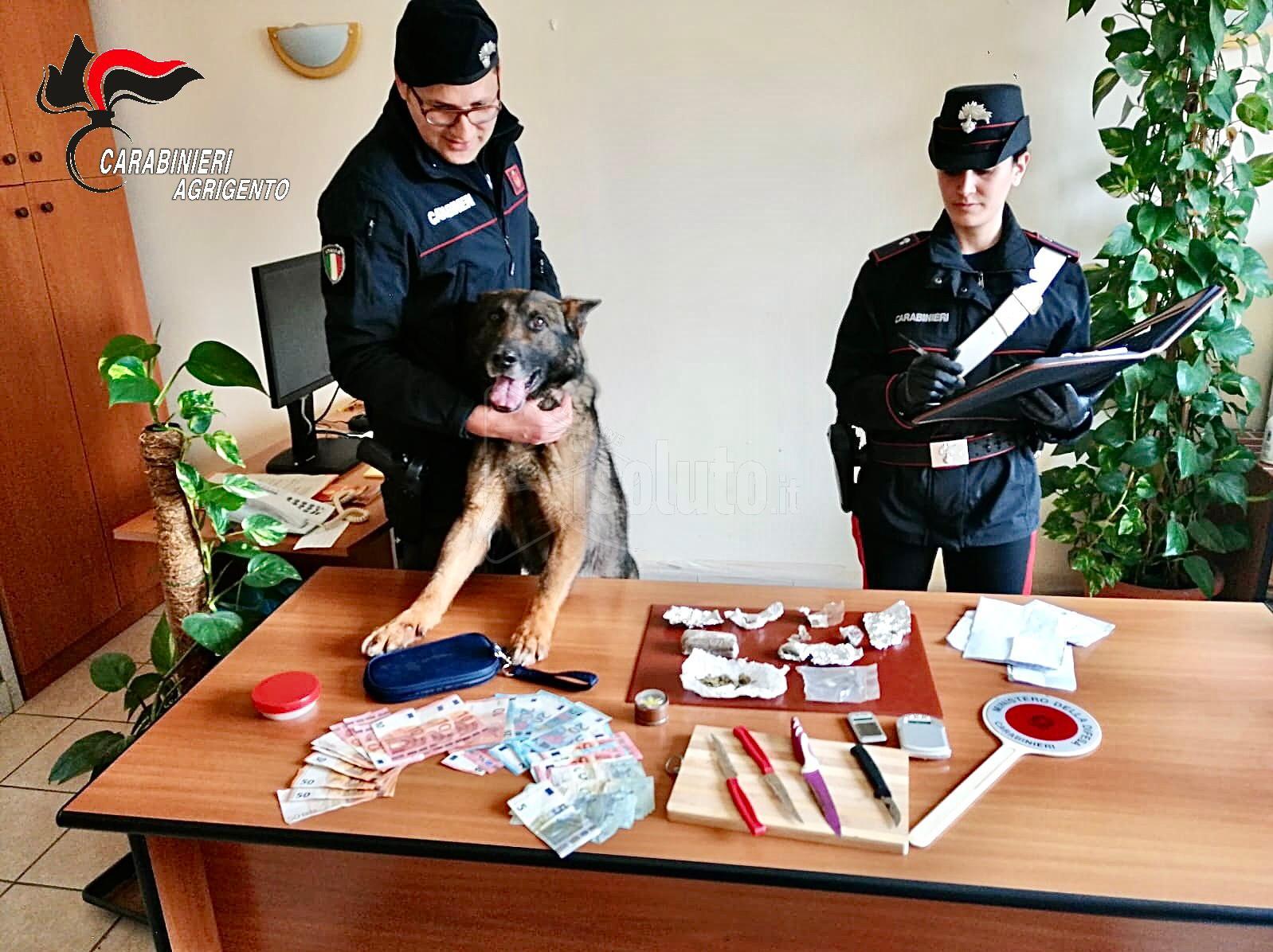 Droga in camera da letto, arrestato un uomo a Licata