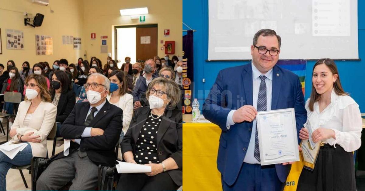 Il Lions di Ribera consegna la borsa di studio in memoria di Francesco Manzullo