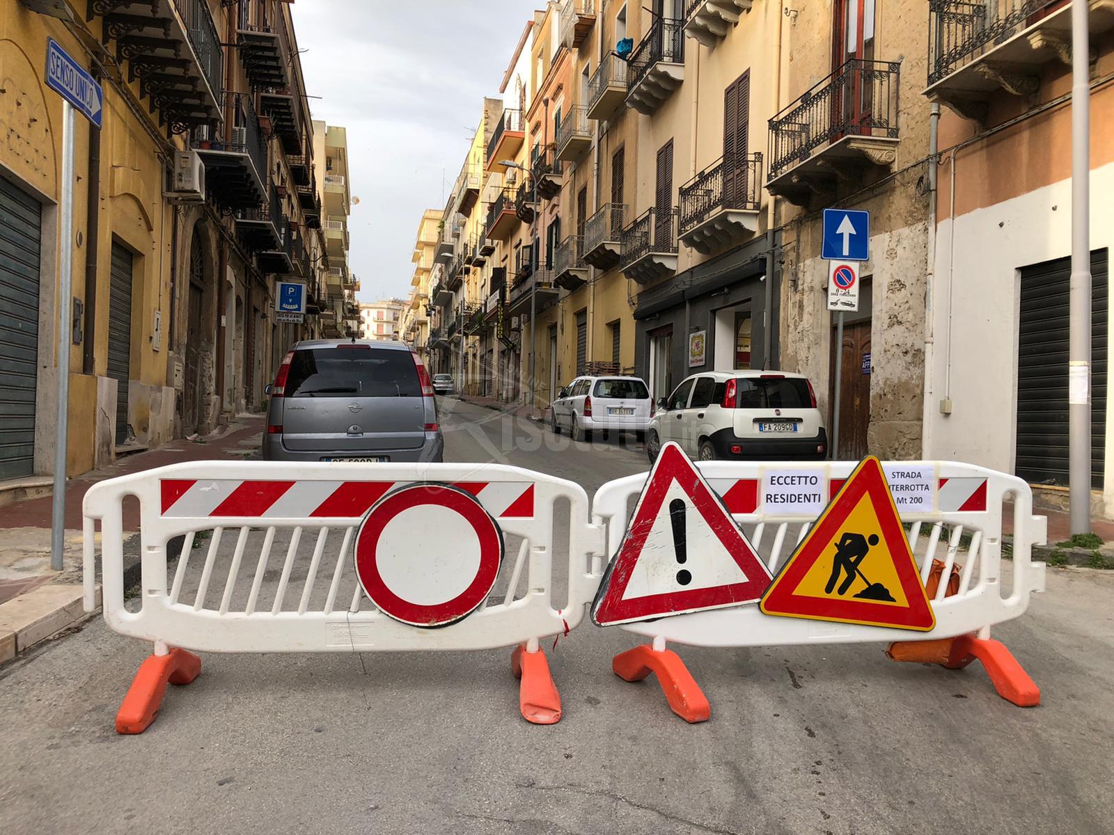 Sciacca, via Friscia Maglienti rimarrà chiusa una settimana