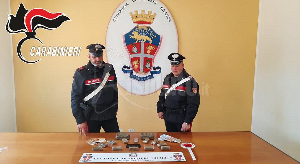 Il sequestro di 12 panetti di hashish a Sciacca, indagato non risponde al gip