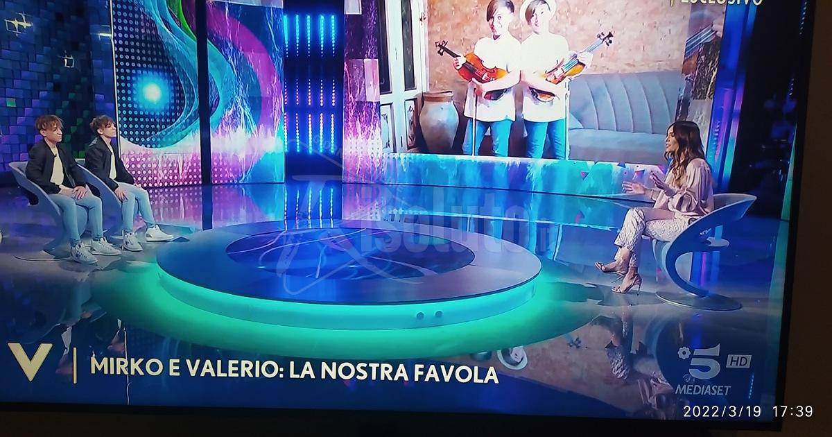 I giovani gemelli violinisti di Porto Empedocle a Verissimo