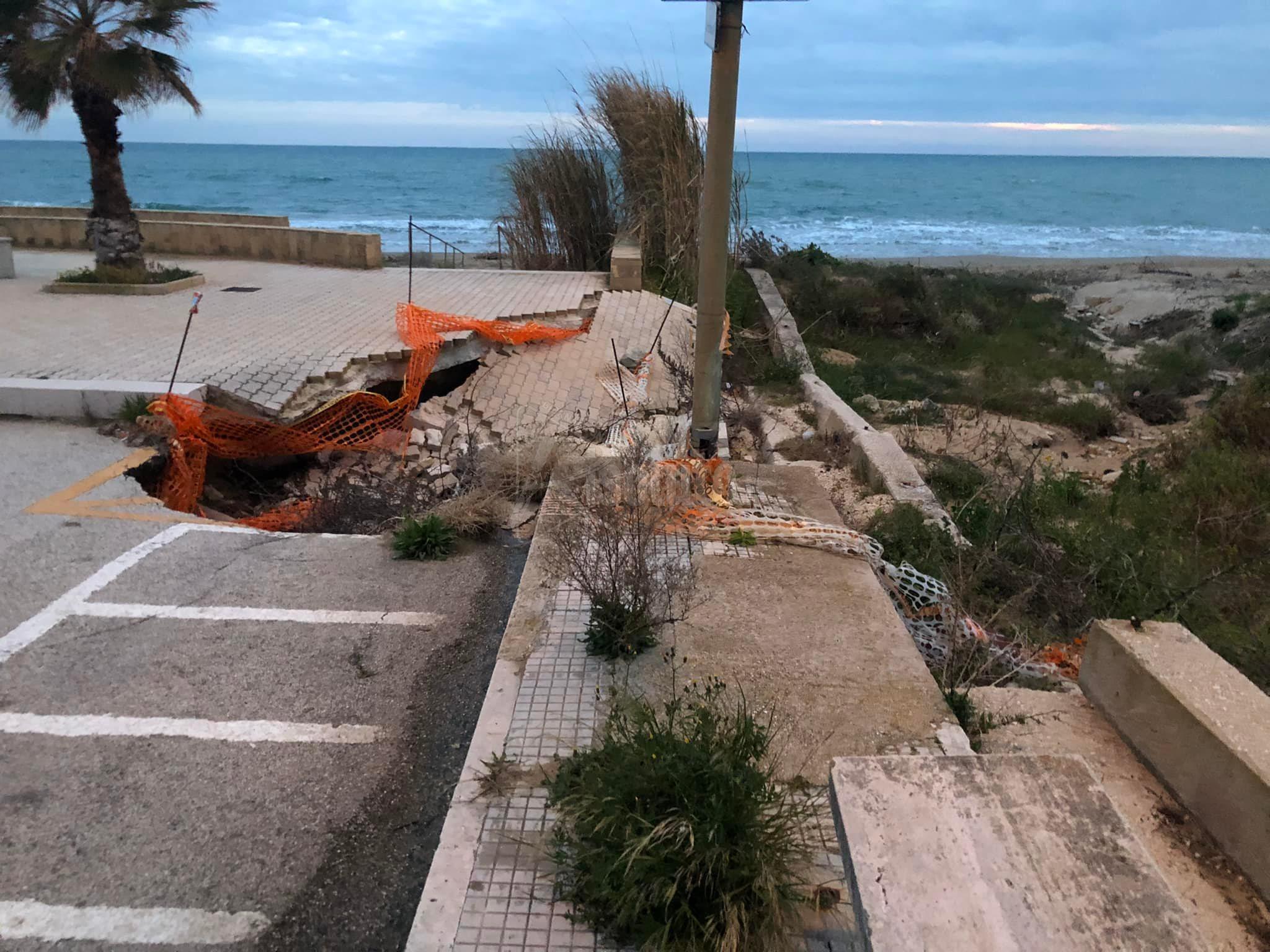 Menfi, l'Associazione Contrada Fiori - Puccia: "Da tre anni una frana in piazzetta della Riviera"