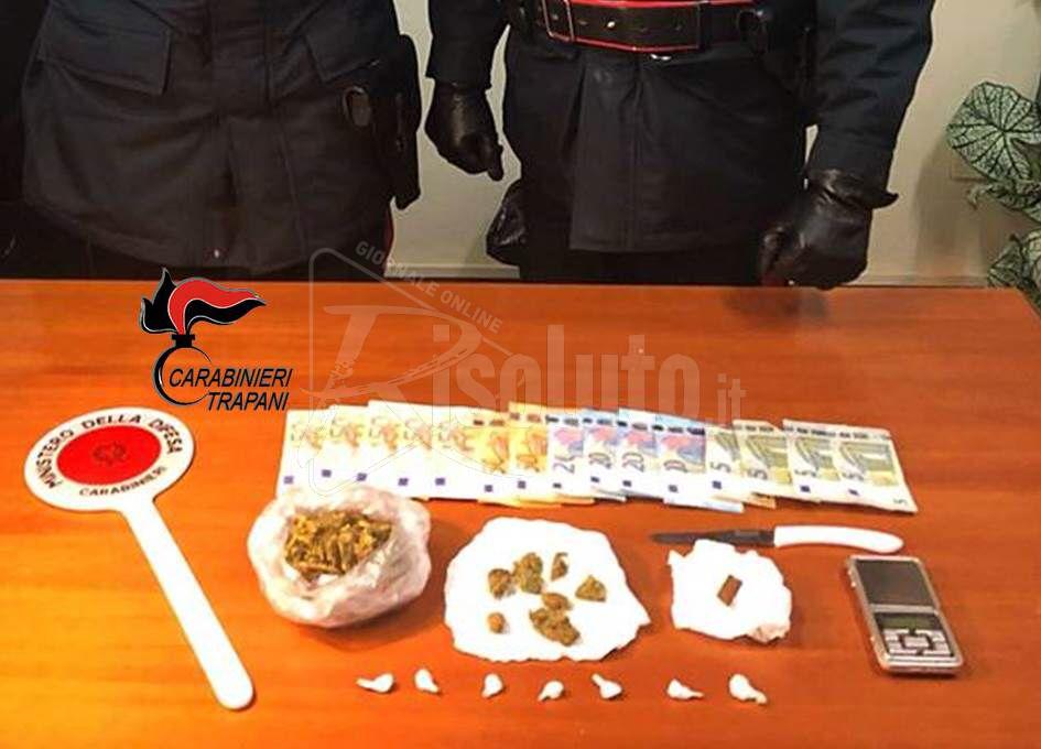 Spaccio, arrestato marsalese con mezzo chilo di droga a casa
