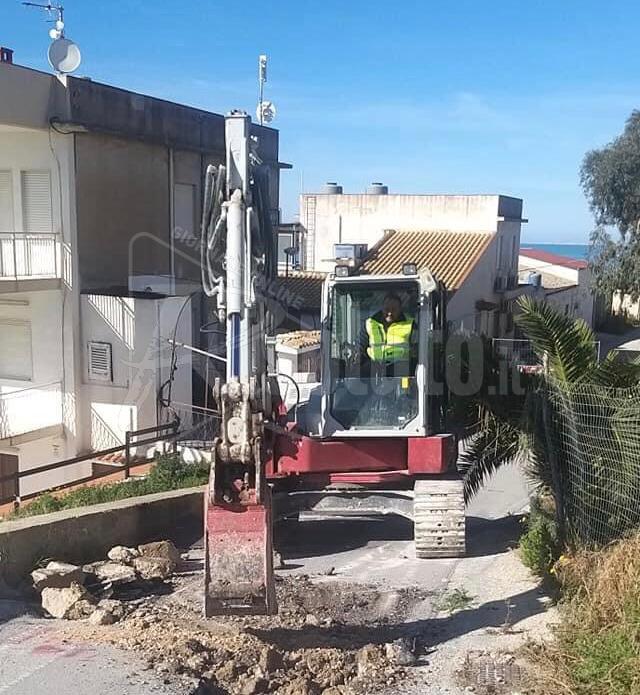 Via della Torre a Porto Palo, iniziati oggi i lavori di messa in sicurezza