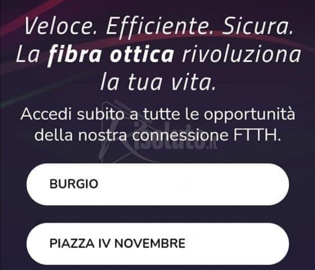 Burgio, installata la fibra ottica  in paese