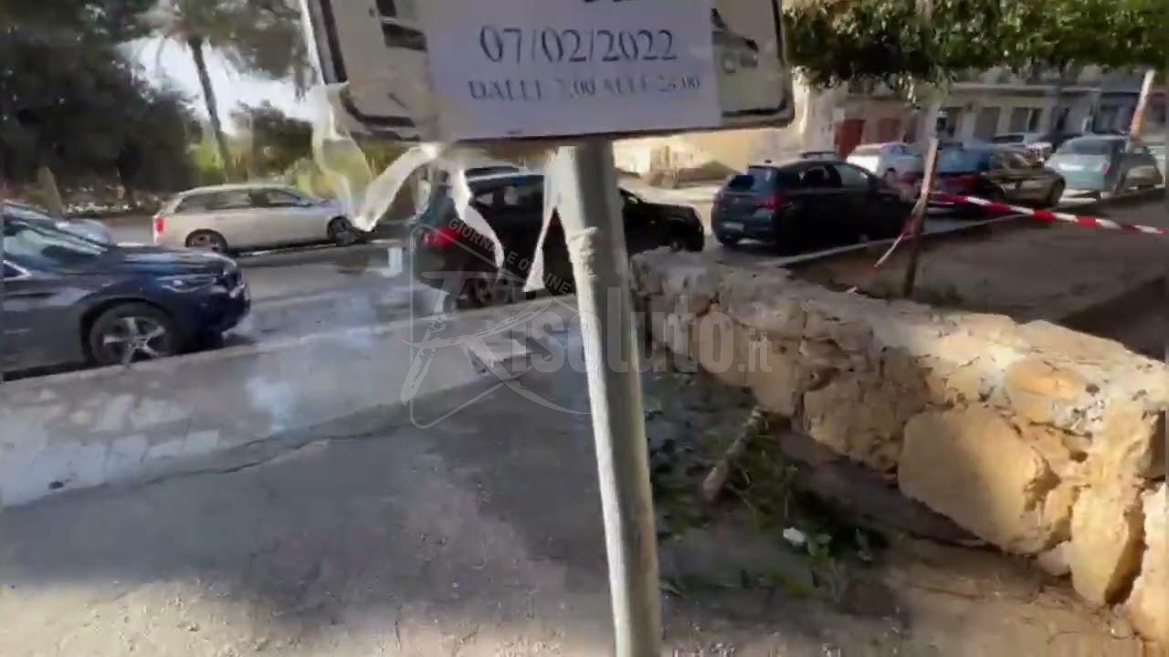 Perdita idrica tra viale Della Vittoria e via Figuli a Sciacca (Video)