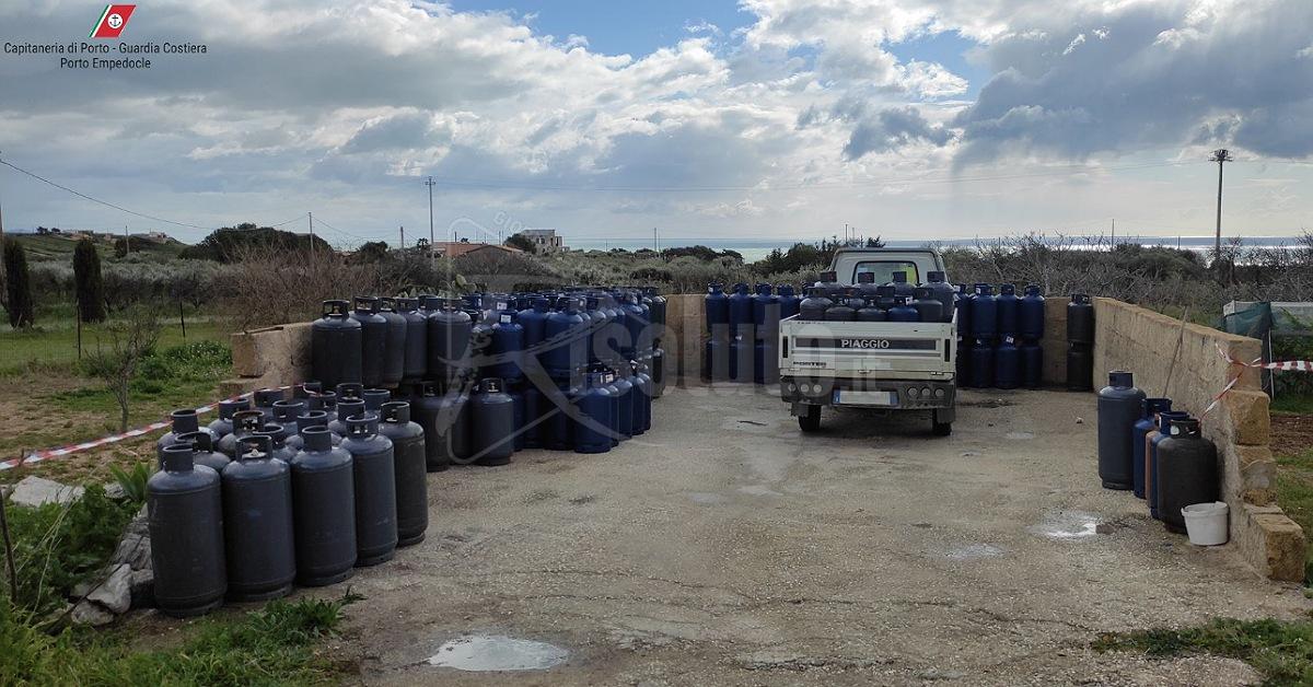 Realmonte, sequestrato un deposito non autorizzato di bombole