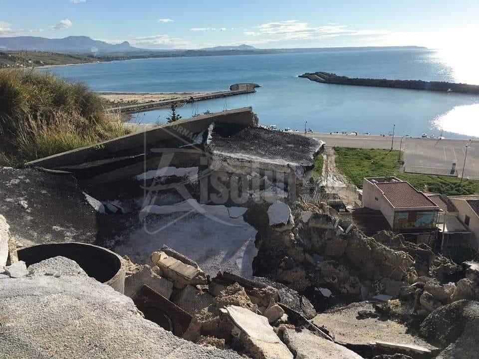 Porto Palo di Menfi, autorizzata la messa in sicurezza di una parte del costone