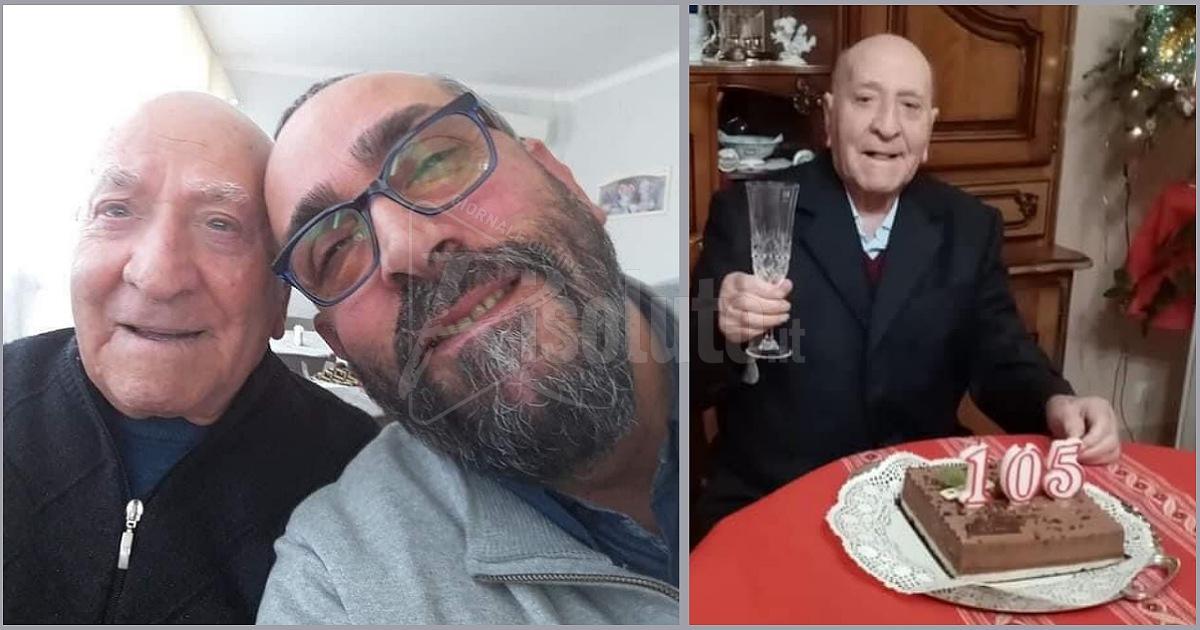 Nonno Giuseppe Neri compie 105 anni e dalla Francia saluta Ribera