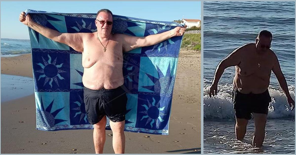 Bagno di Capodanno alla Tonnara di Sciacca per Muscarnera: "Spero che il 2022 porti l'apertura del viadotto Cansalamone"