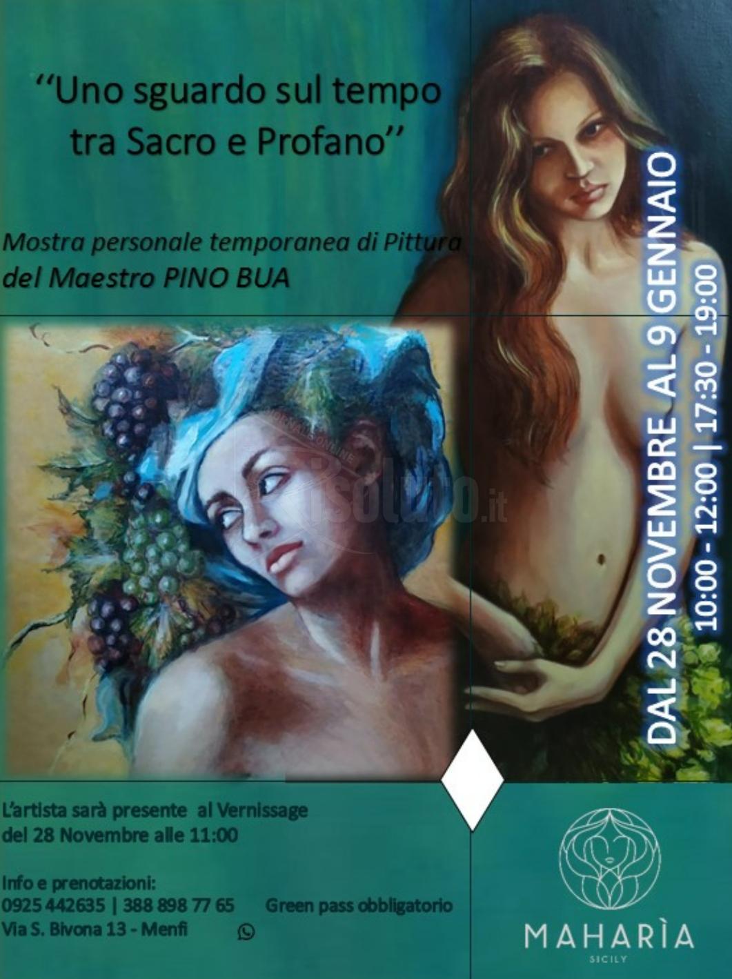 La mostra del maestro Pino Bua al Maharìa di Menfi