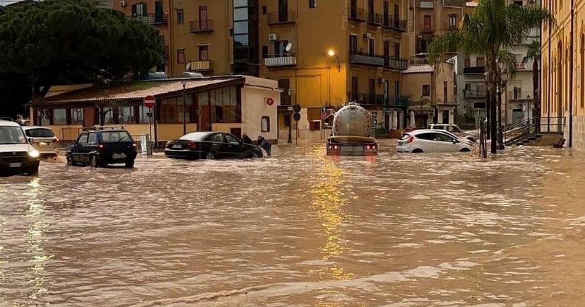 Nuova ondata di maltempo su Agrigento e Porto Empedocle, allagamenti in diverse zone