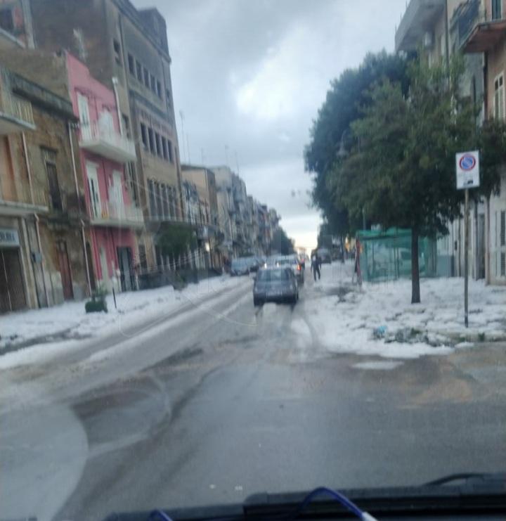 La grandinata di questa mattina a Ribera, il sindaco: “Per fortuna danni limitati”