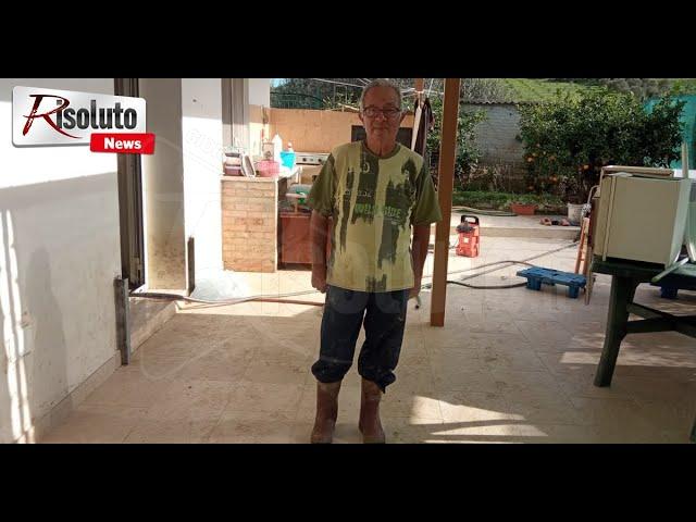 Allagamenti a Carcossea, per una coppia di alluvionati tutta colpa della pulizia incompleta del vallone (Video)