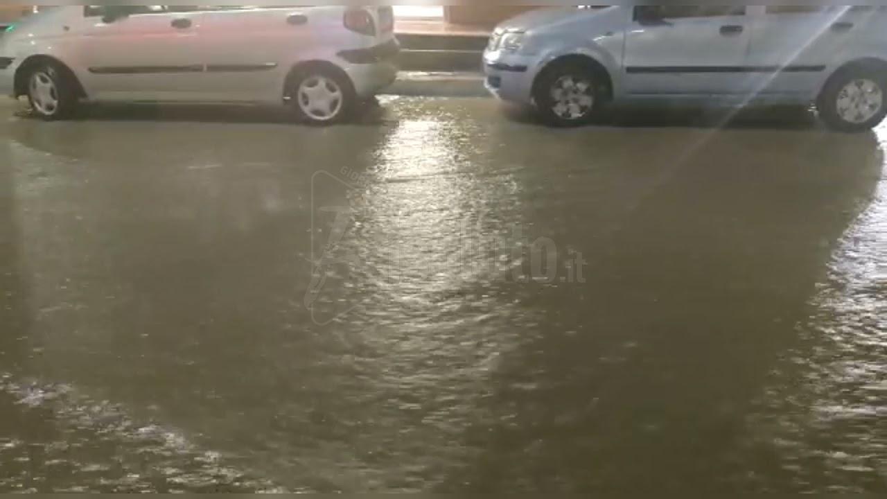 Pioggia senza fine, chiusa anche la via Ghezzi a Sciacca (Video)