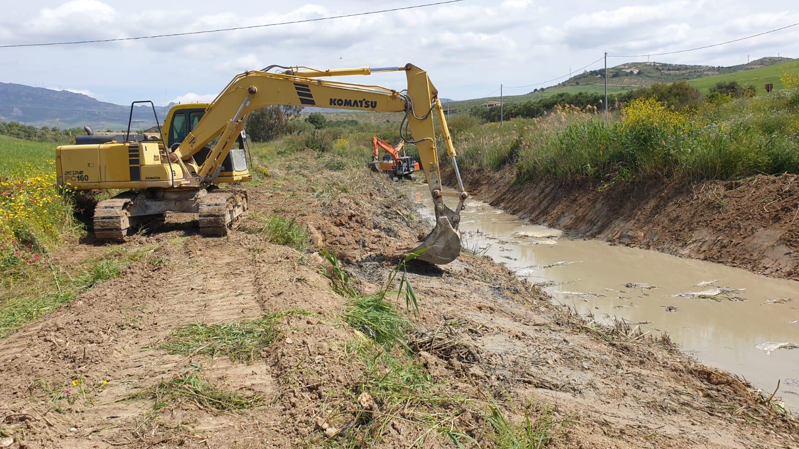 Per ridurre il rischio di esondazioni il Genio Civile di Agrigento avvia lavori anche a Sciacca e Menfi