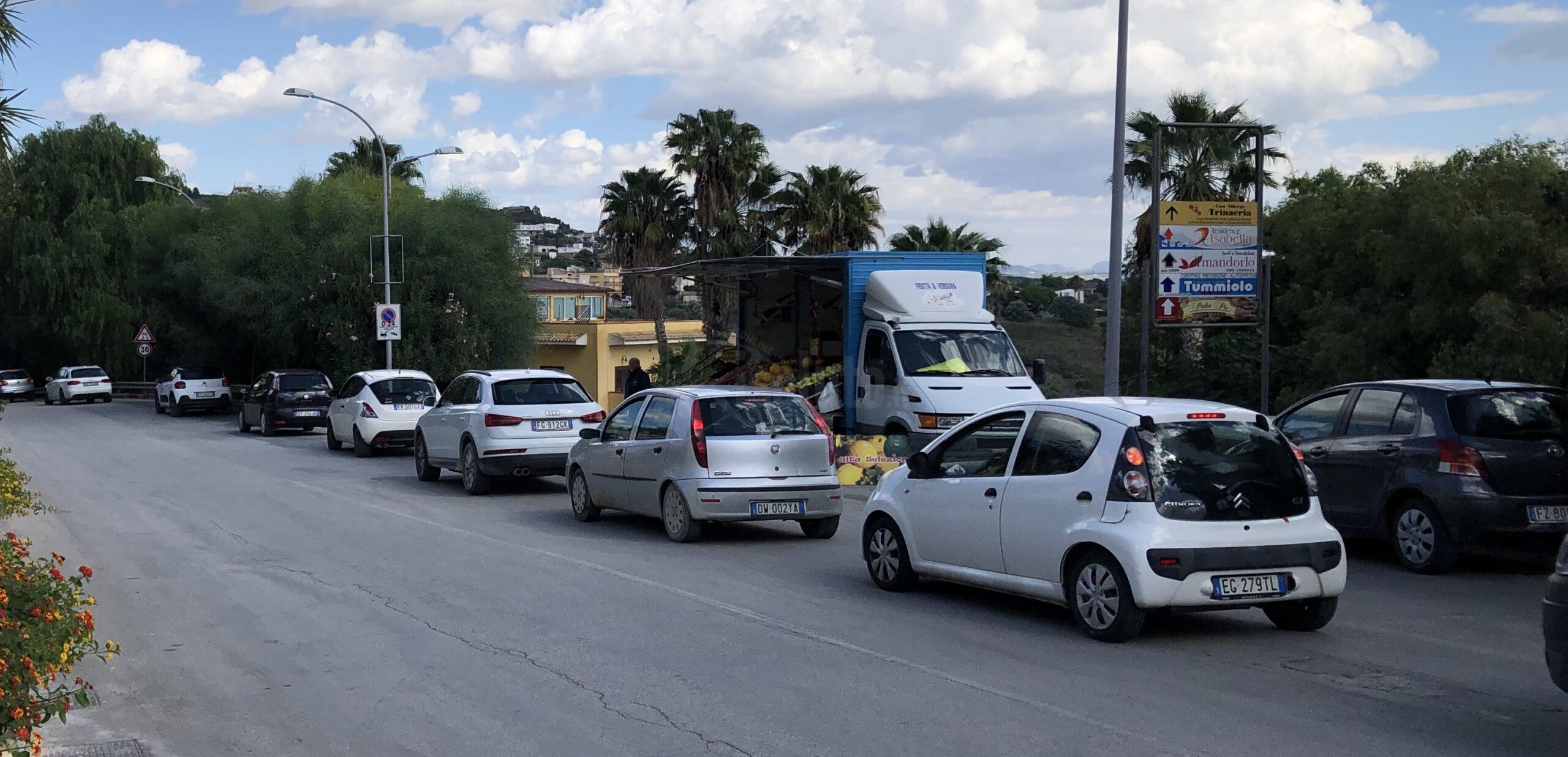 Ancora senso unico alternato sul ponte Bagni a Sciacca, le auto fino al vecchio ospedale