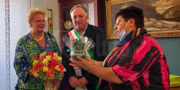 La principessa Beatrice di Borbone delle due Sicilia oggi a Burgio per le eccellenze artigianali del territorio