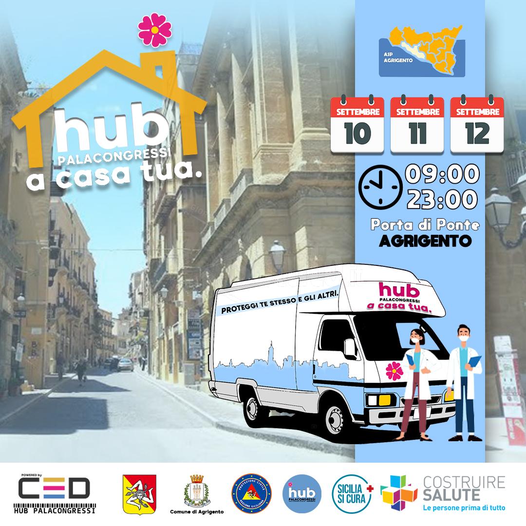 L'Asp di Agrigento intensifica le  iniziative pro vaccinazioni, torna nel fine settimana "l'hub a casa tua"