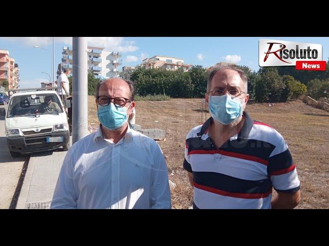 Cantieri di lavoro terminati in contrada Perriera, rifatti marciapiedi e asfalto di tre strade del quartiere (Video)