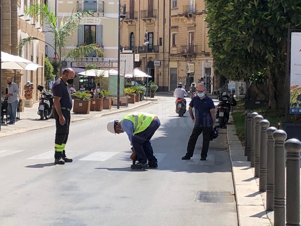 Sospetta fuga di gas in centro a Sciacca,  controlli dei vigili del fuoco e tecnici del metano