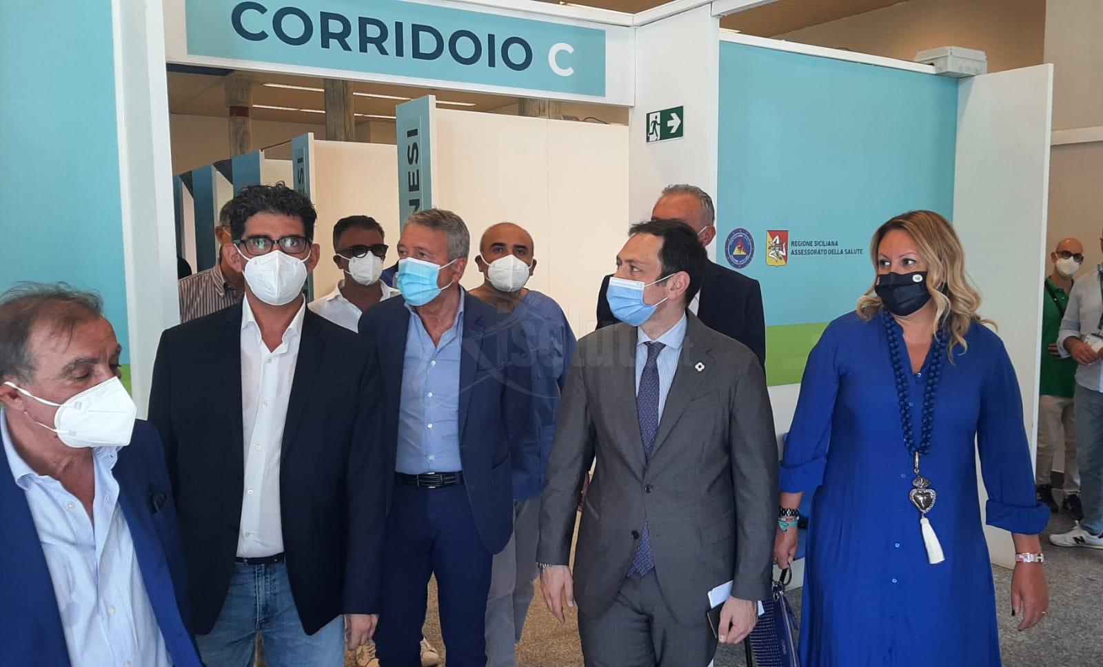 Covid, Razza all’Hub vaccinale di Agrigento: «Esempio per tutta la Sicilia»