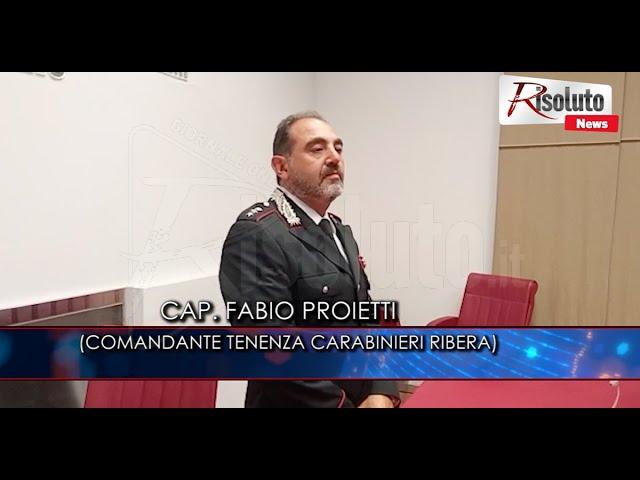 Il capitano Proietti: “La società civile riberese reagisce alla droga, ma la situazione è critica” (Video)