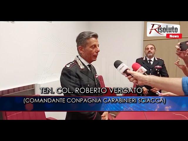 Il colonnello Vergato: “Ribera zona ad alto rischio per la droga” (Video)