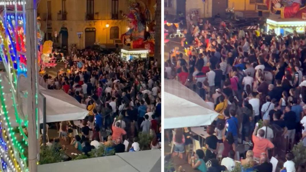 Folla ad Acireale, sospeso il carnevale estivo
