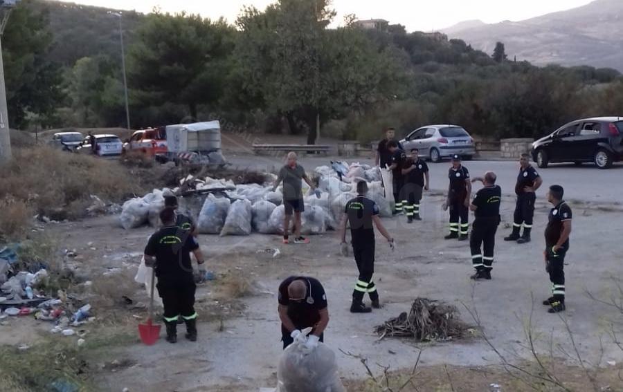 Oltre 100 sacchi di rifiuti per bonificare il sito di San Calogero a Sciacca