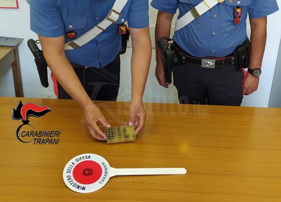 Alcamo: detenzione illegale di munizioni, denunciato un uomo