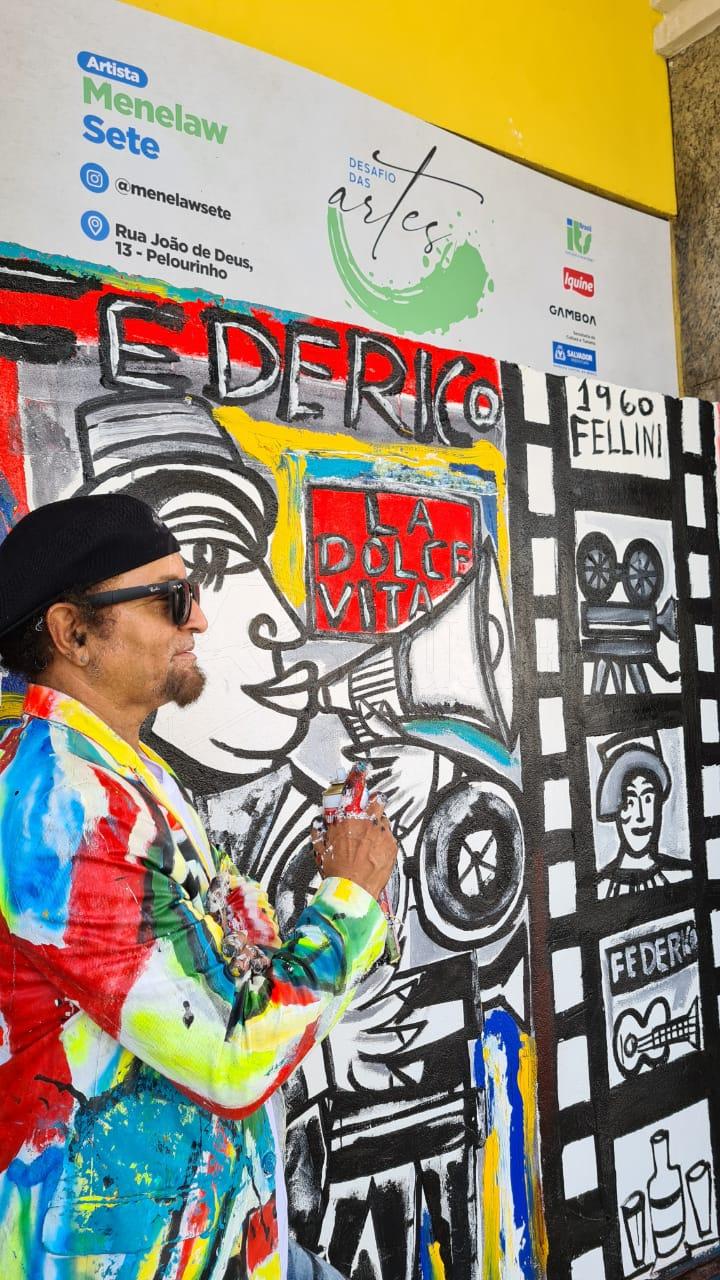 L'artista brasiliano Menelaw Sete omaggia Sciacca e il regista Federico Fellini