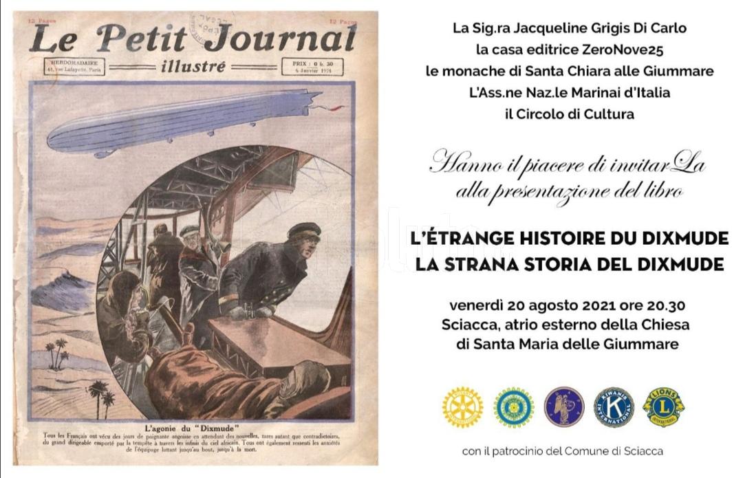 La casa editrice ZeroNove25 di Sciacca pubblica un libro-documentario sul Dixmude e il ricavato andrà alle Giummare