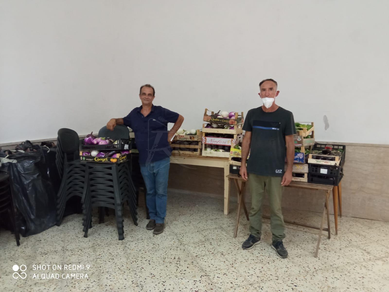 Donazione di prodotti ortofrutticoli alle tre Caritas parrocchiali di Sciacca