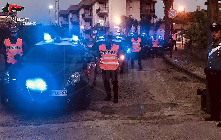 La notte della movida, partono da Canicattì i controlli dei carabinieri del comando provinciale di Agrigento con denunce e sanzioni