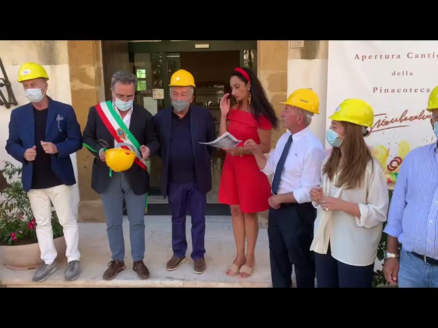 L'omaggio di Sambuca al maestro Gianbecchina nel ventennale della sua scomparsa, ieri anche l'avvio dei lavori della nuova pinacoteca (Video)