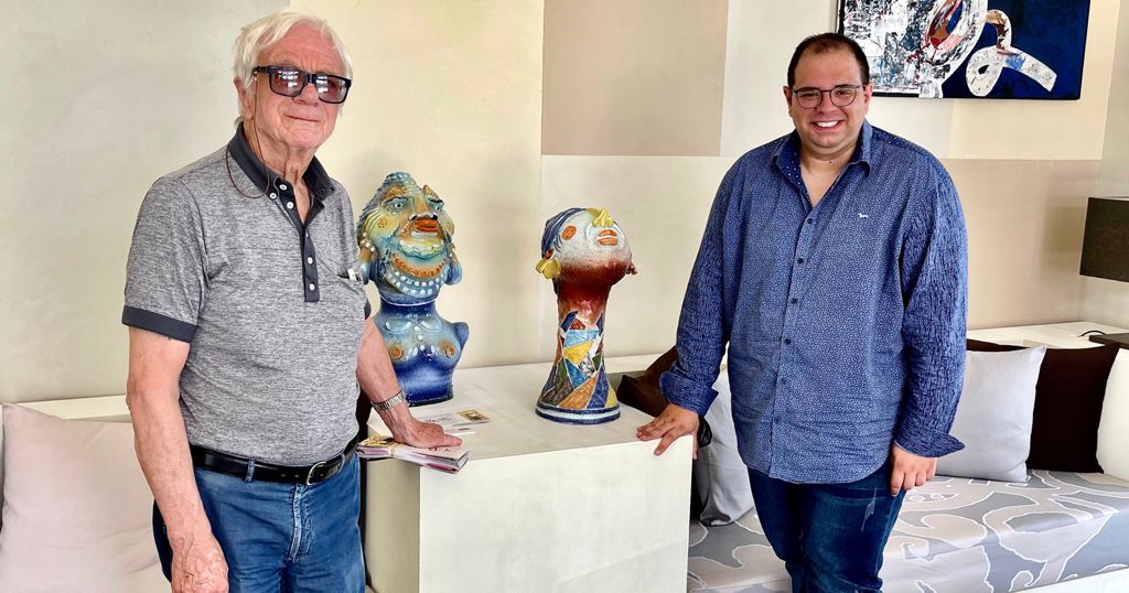 Esposizione del maestro ceramista Gaspare Patti al Verdura Resort di Sciacca